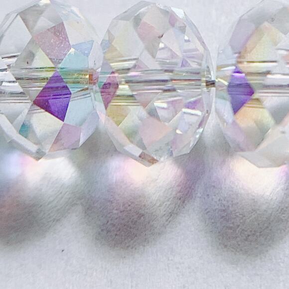 VTG Signed Kirk’s Folly Gold Tone Aurora Borealis Crystal Bar Necklace Sparkling - Picture 9 of 13